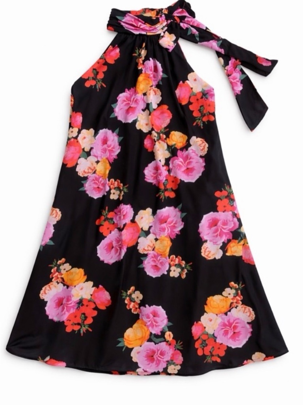 Philosophy Floral Halter Dress XS NWT Sleeveless Ruffle Mini Dress